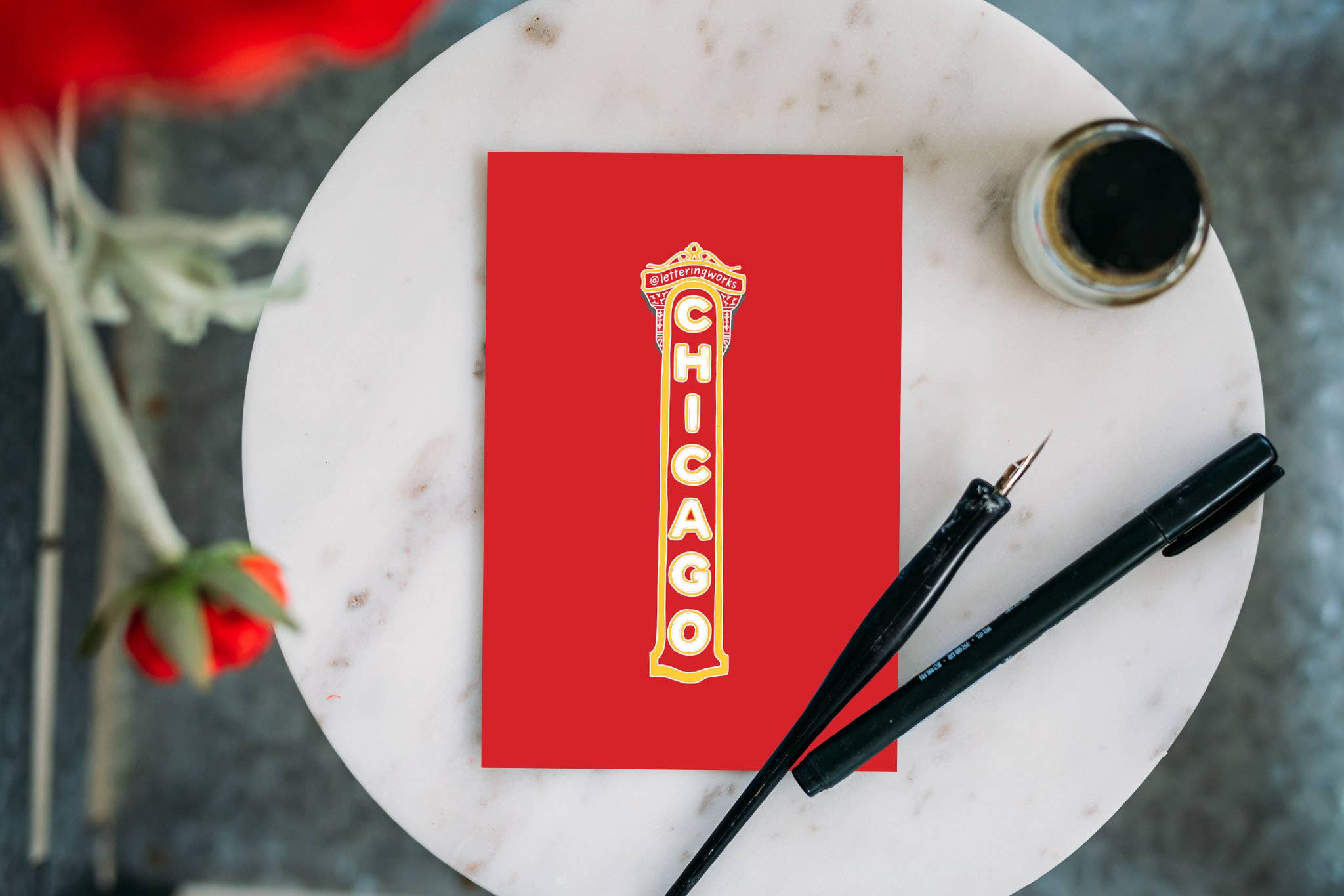 Chicago Theatre Postcard