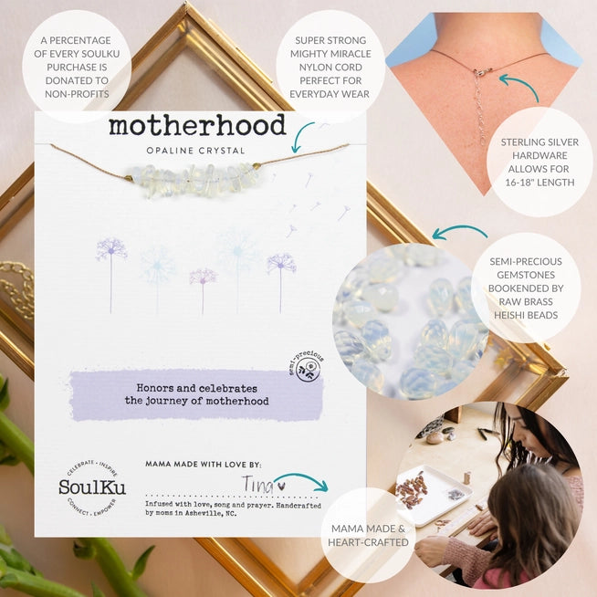 Opaline Seed Necklace for Motherhood - SEED11