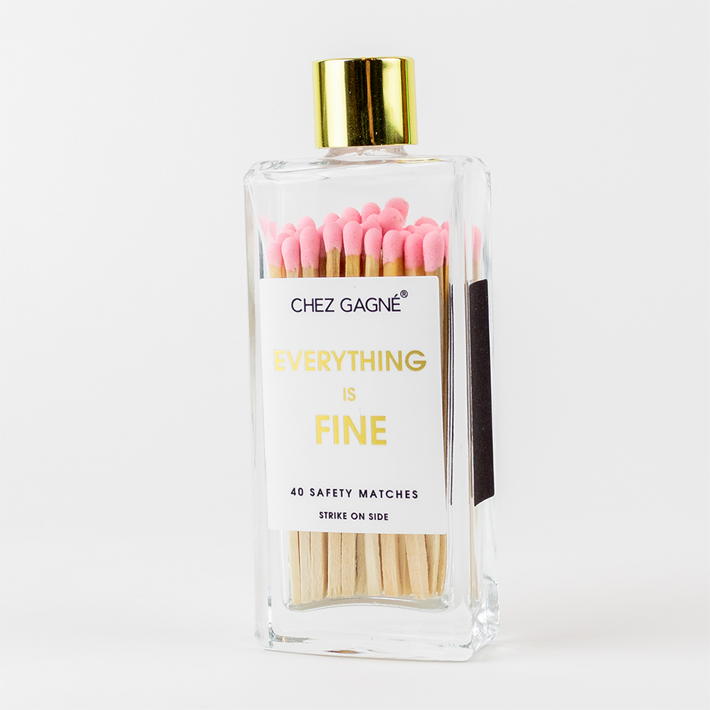 Everything is Fine - Glass Bottle Matches