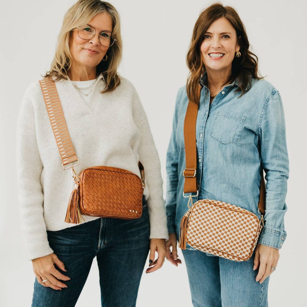 Woven Willow Camera Crossbody Bag Wholesale