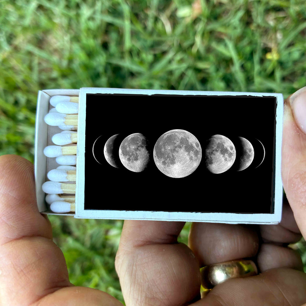 Matches • Moon Phases • Home Decor for Candles and Incense