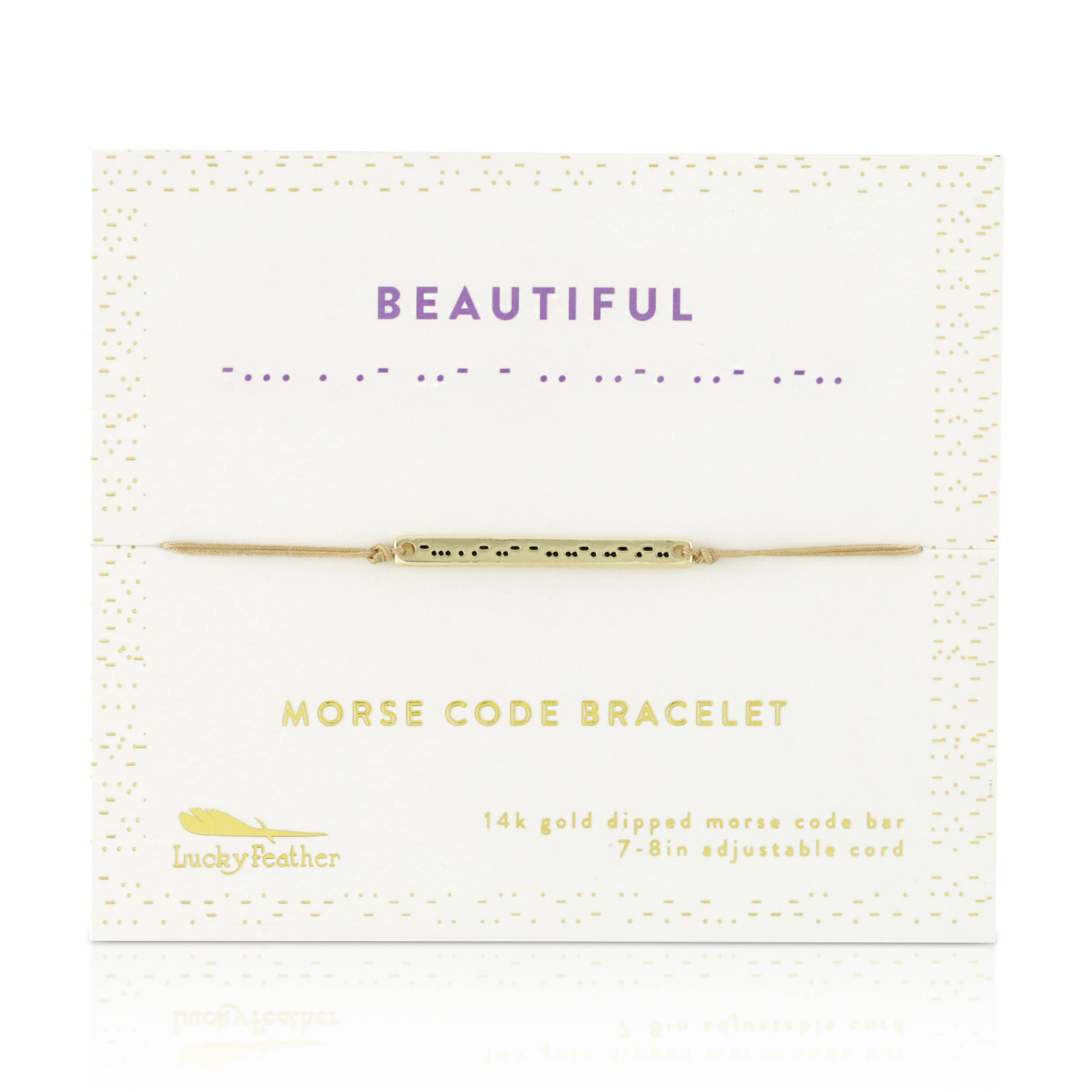 Morse Code Bracelet - Beautiful