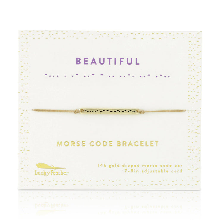 Morse Code Bar Bracelet - BEAUTIFUL