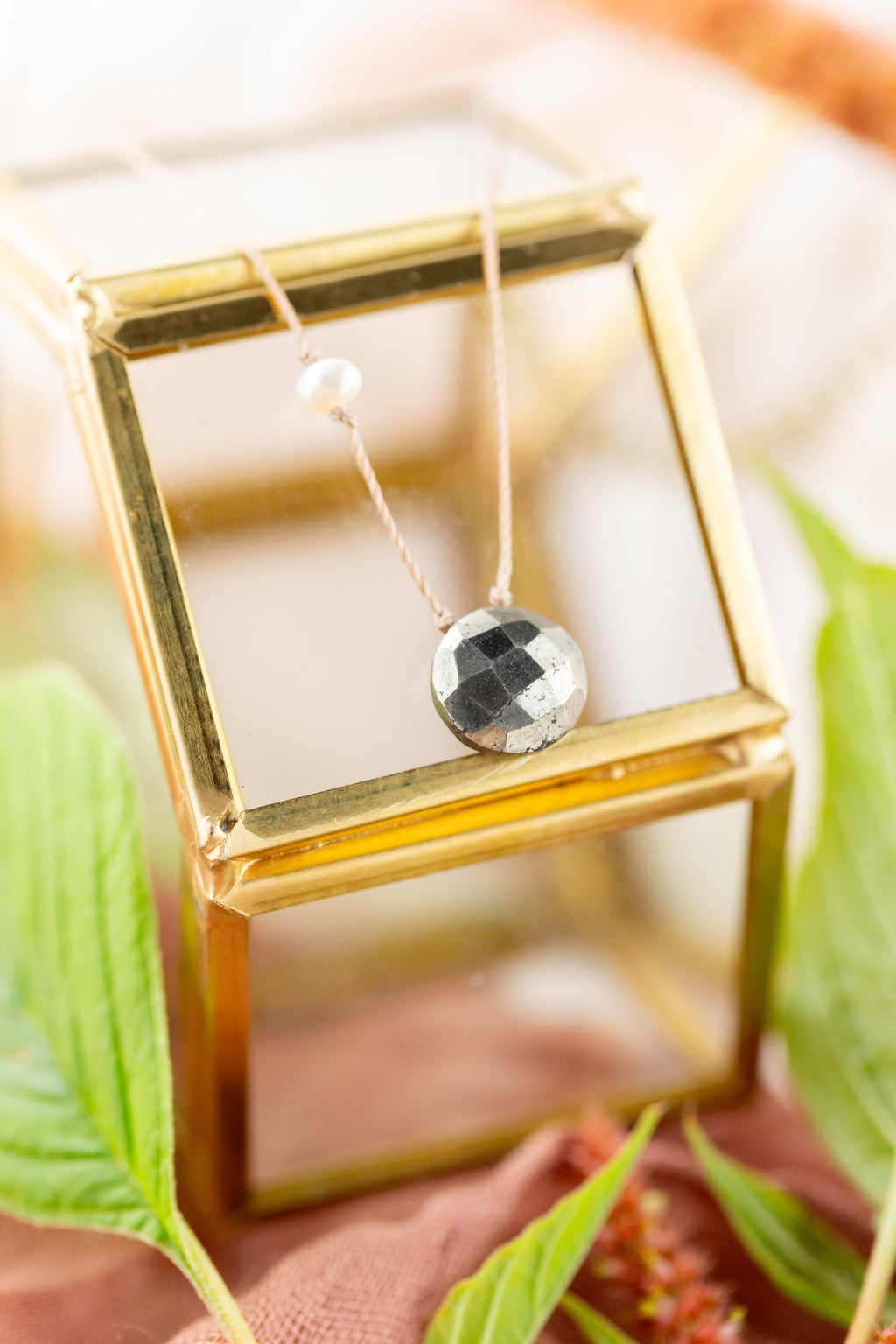 Pyrite & Pearl Goddess Necklace For You Are Amazing - GDSS05