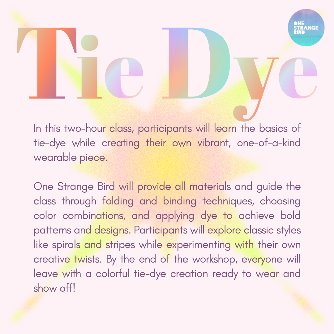 Tie Dye Workshop
