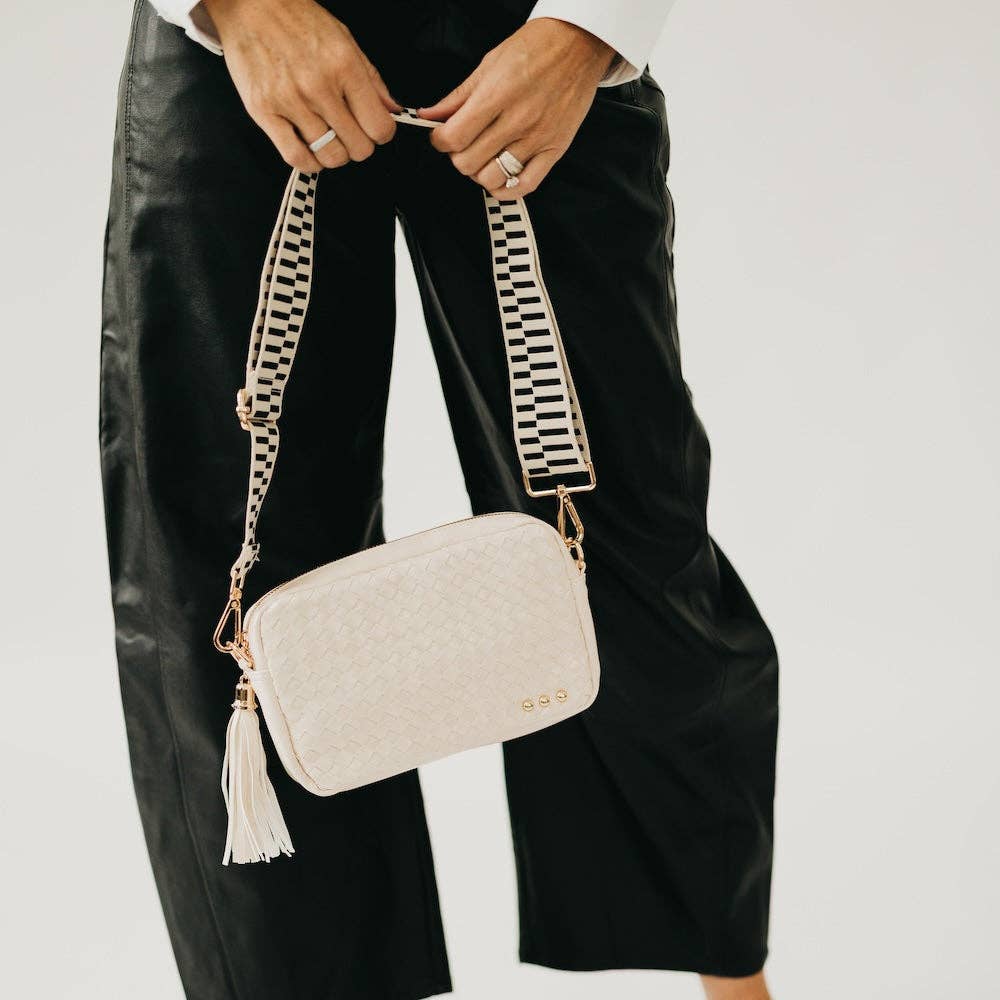 Woven Willow Camera Crossbody Bag Wholesale