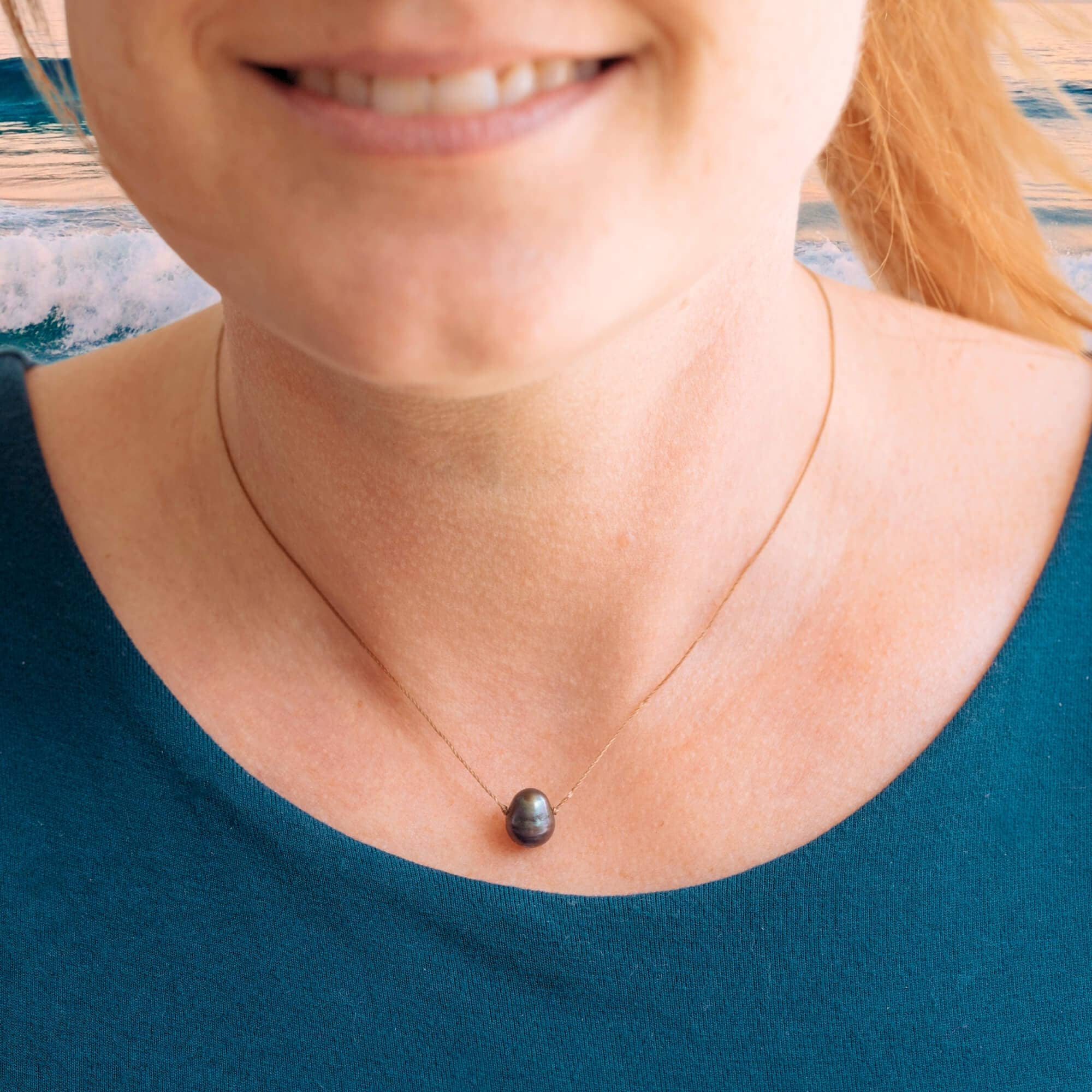 Peacock Pearl Blissful Beach Necklace for Shine On