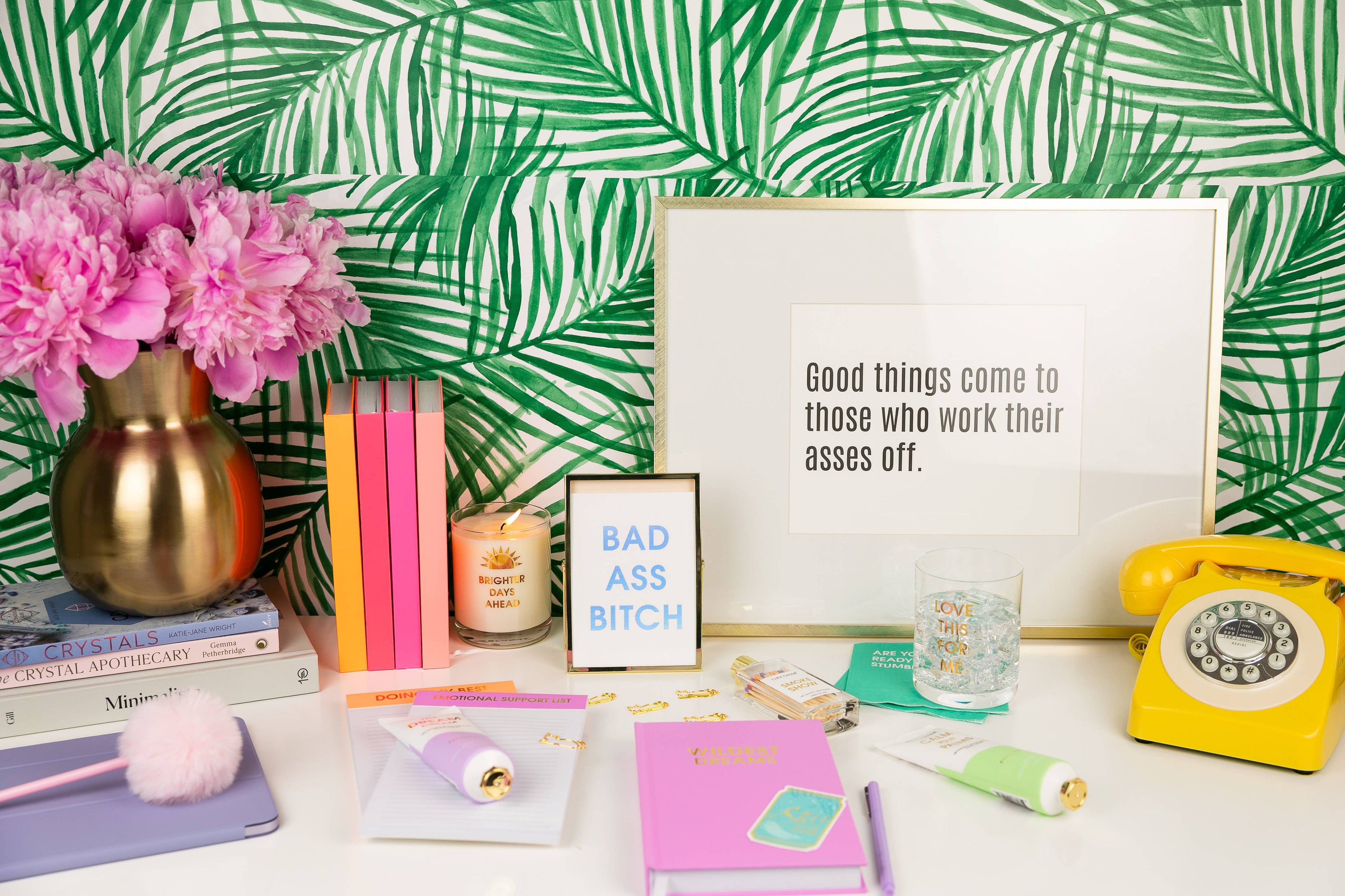 Love This For Me - Gold Foil Rocks Glass