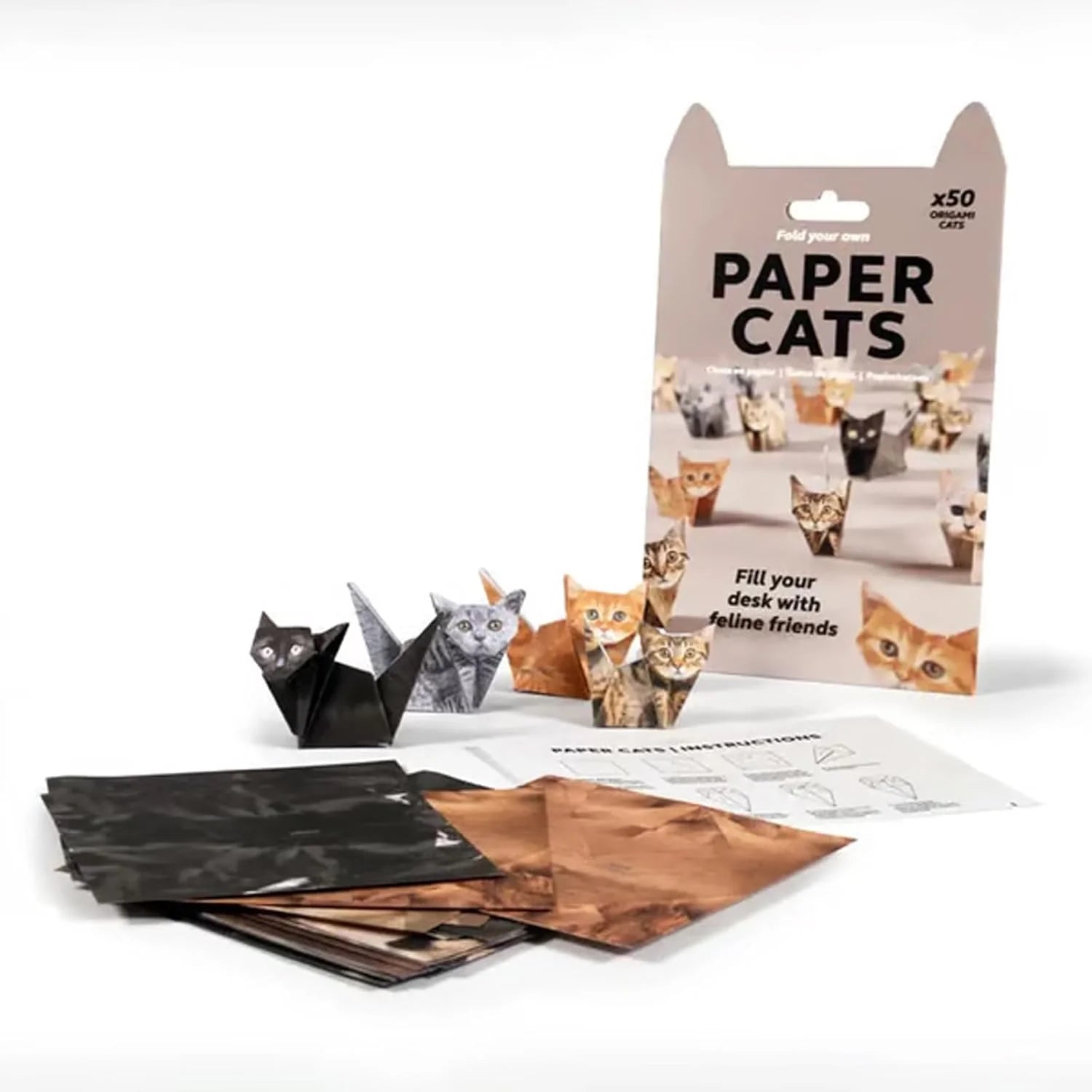 Fold Your Own Paper Cats