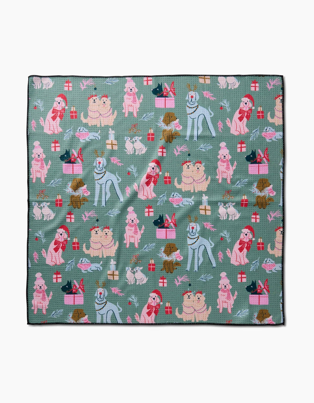 Christmas Doggos Tea Towel