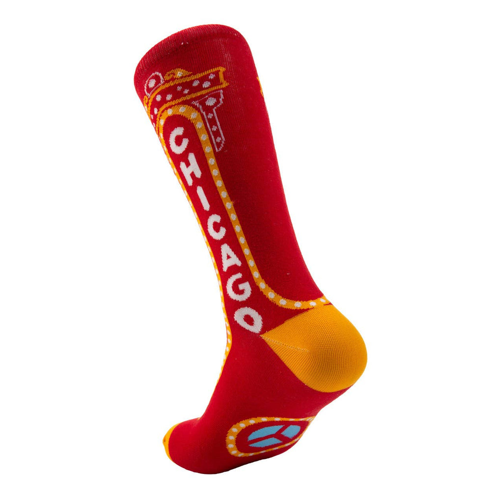 Chicago Theater Dress Socks: L