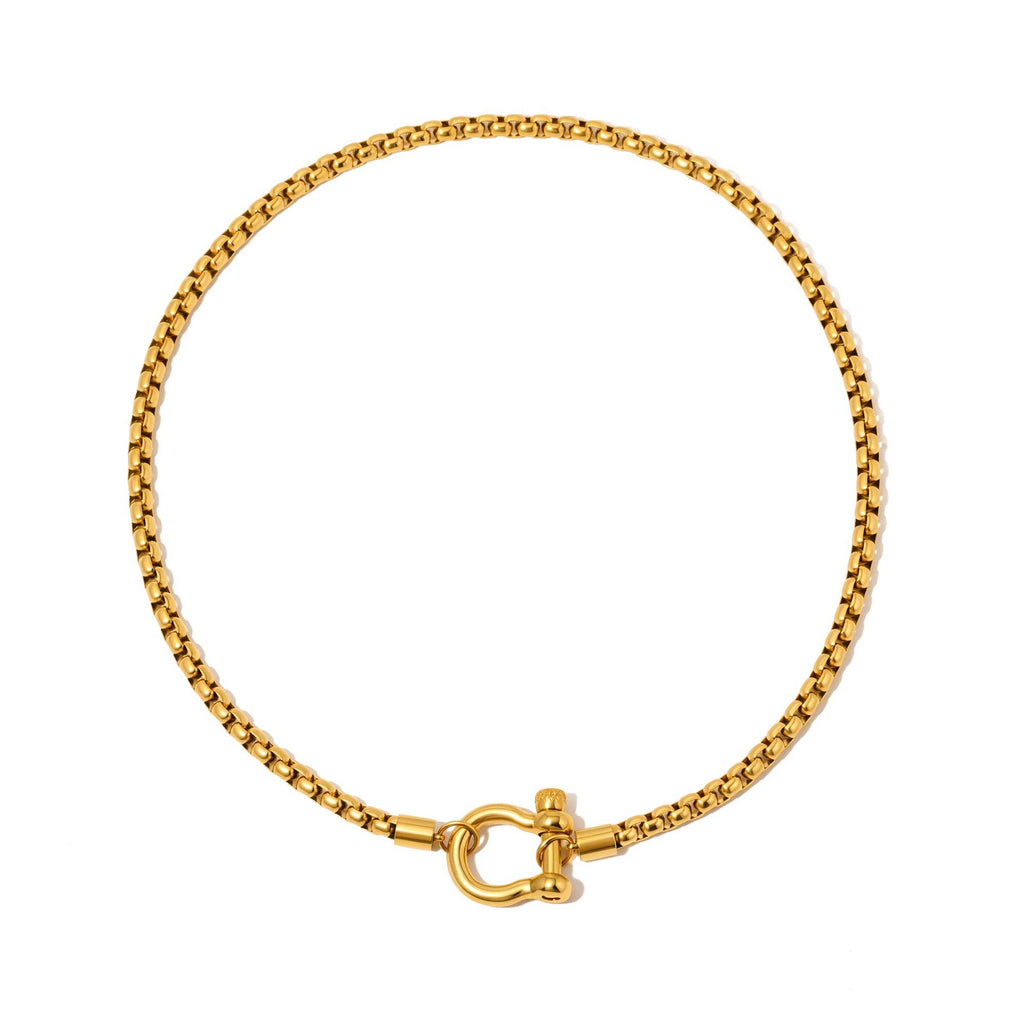 Lucky Me Horseshoe Toggle Necklace - WATERPROOF
