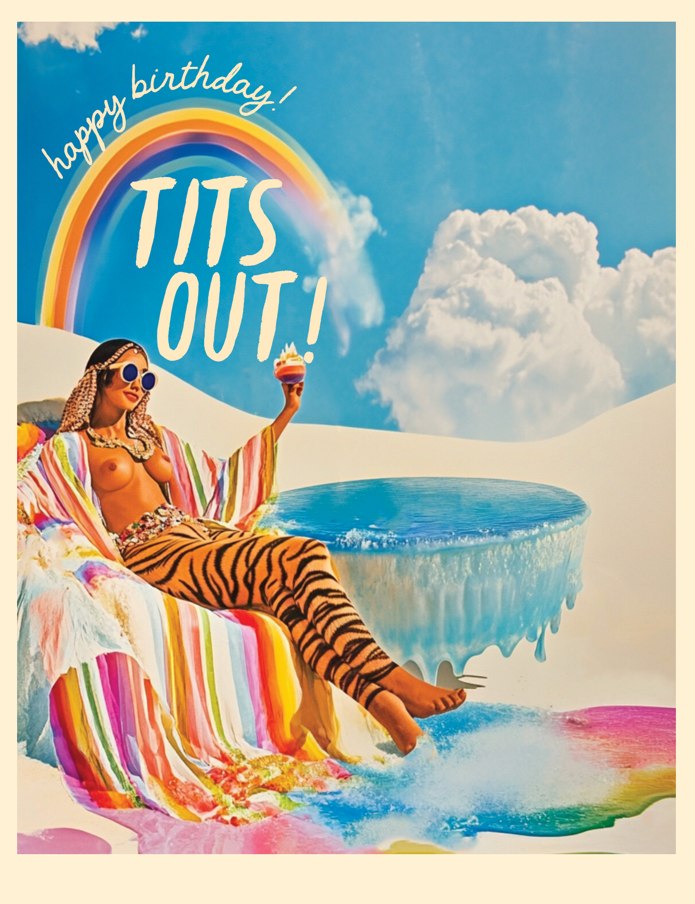 Tits Out! Birthday Card