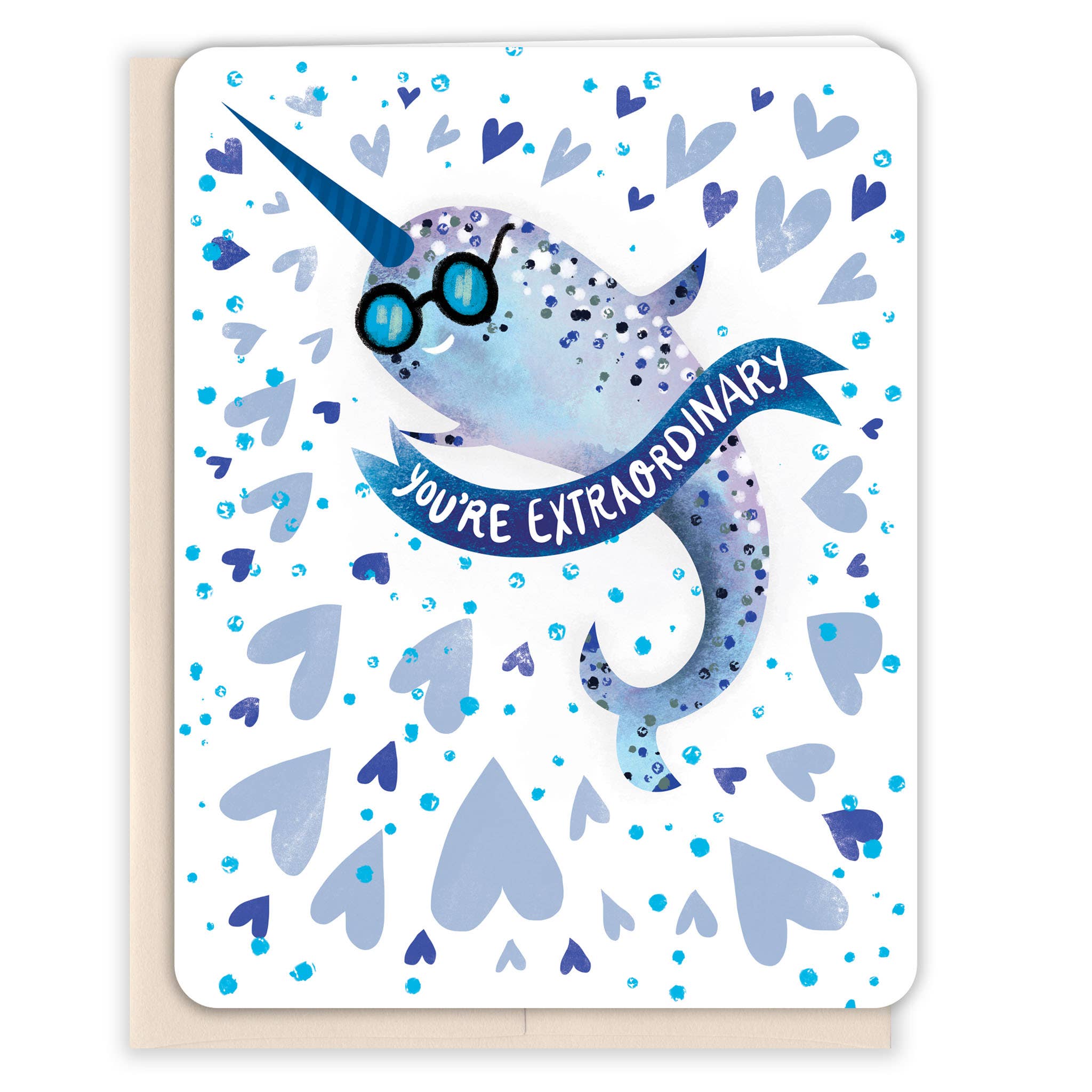 Happy Narwhal Love Card