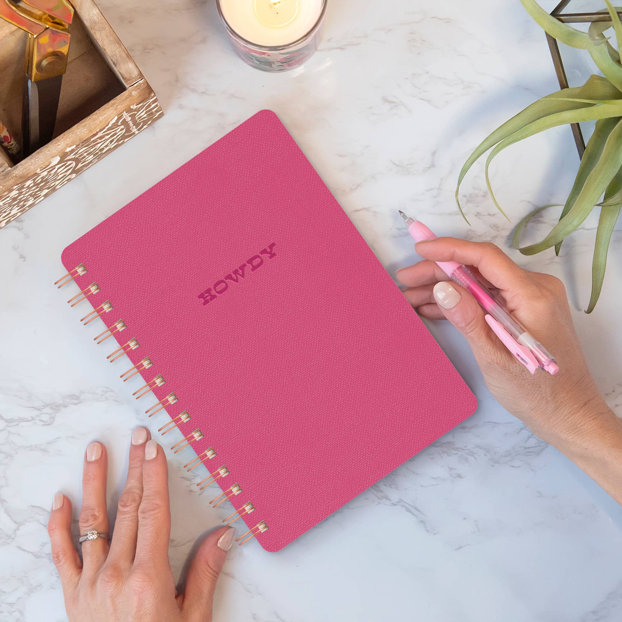 Howdy (Pink Punch) Agatha Notebook