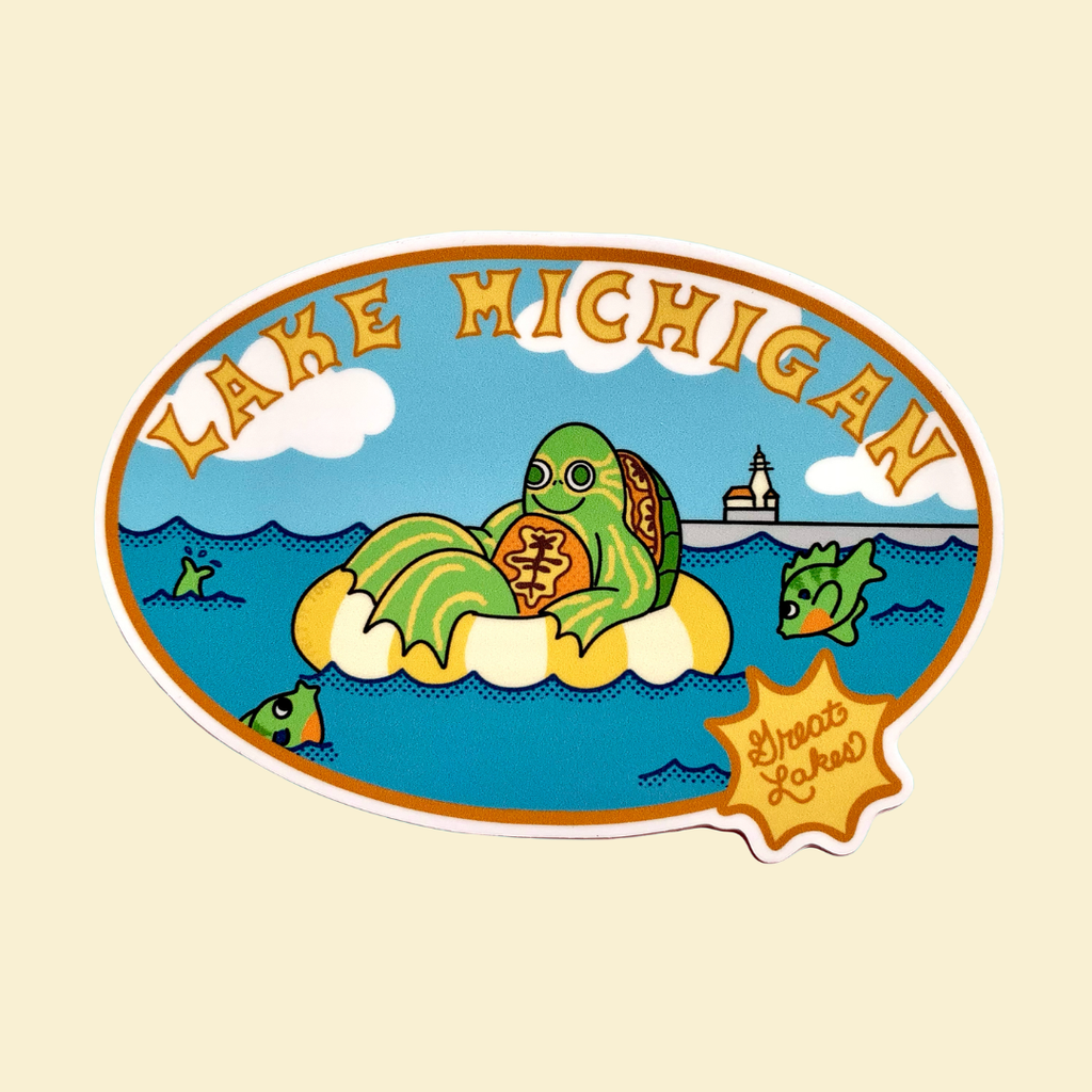 Lake Michigan Great Lakes Sticker