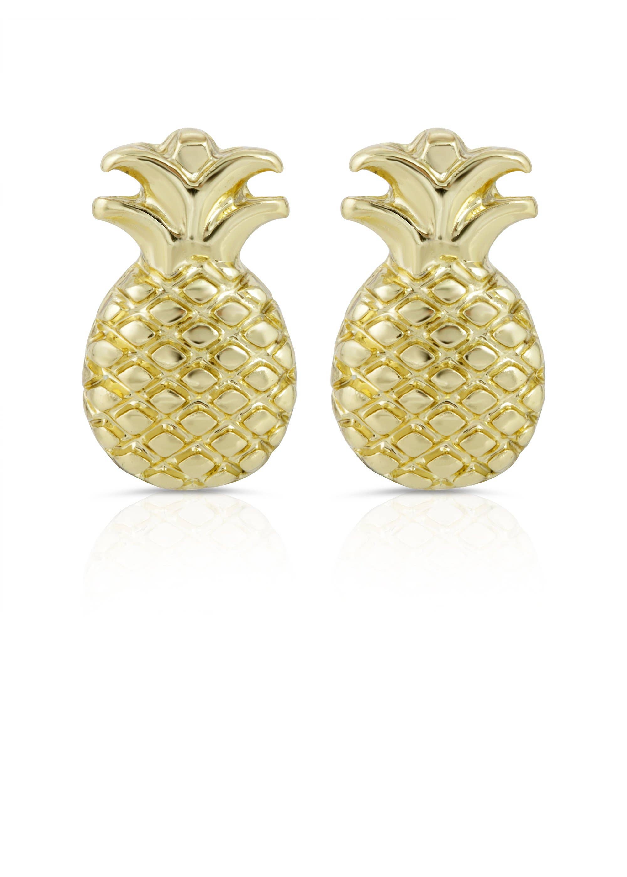 New Moon Gold Earrings - SWEET/PINEAPPLE