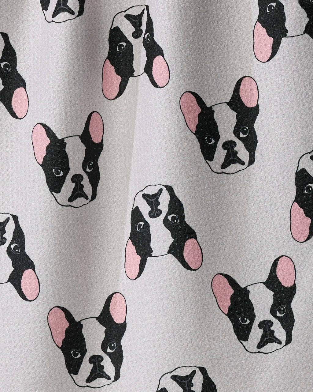 Frenchie Faces Tea Towel