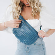 Westlyn Woven Bum Bag: Denim Blue