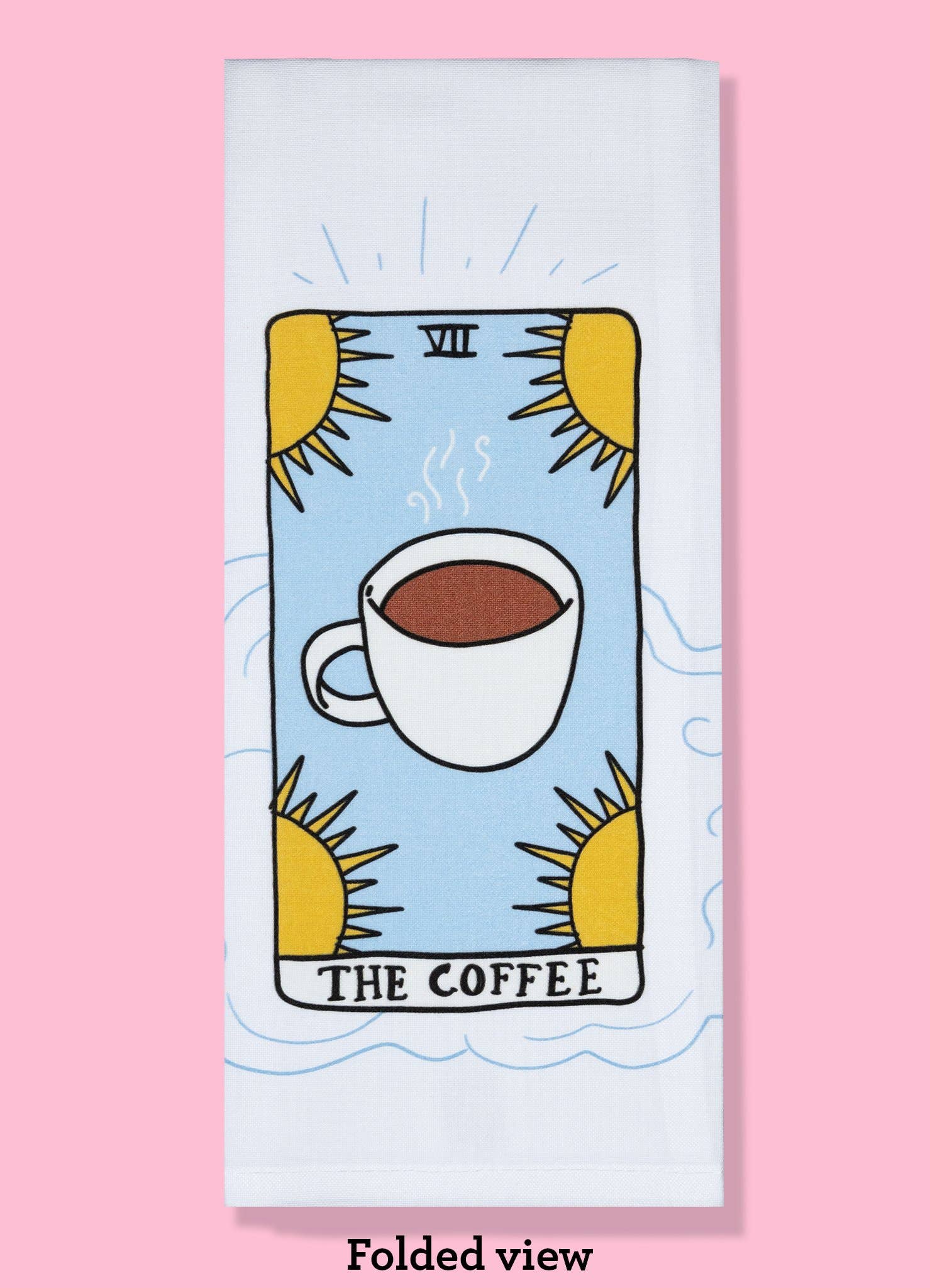 THE COFFEE Kitchen Tarot Dishtowel