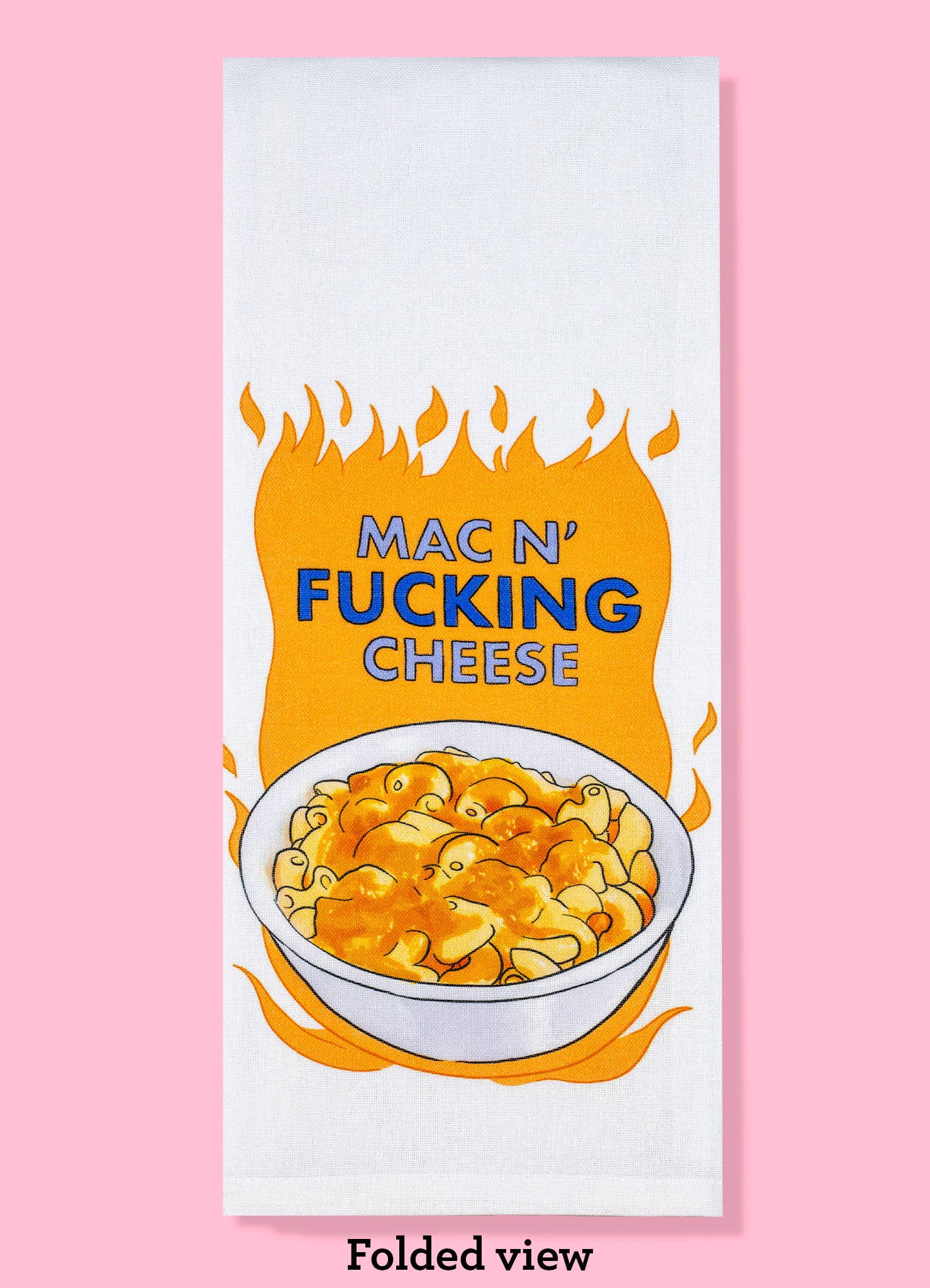 Mac N Fucking Cheese dishtowel - Thanksgiving kitchen towel