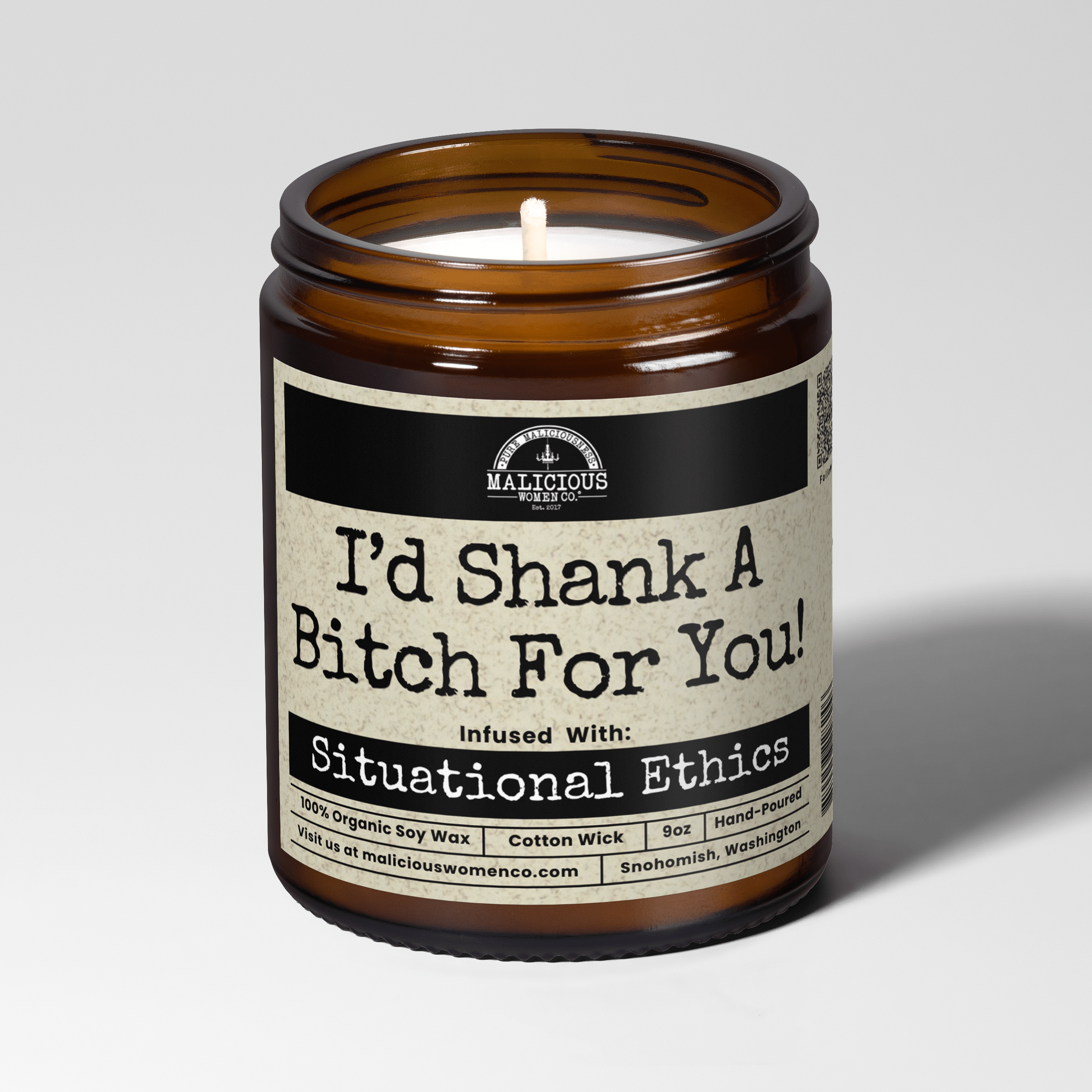 I'd Shank A Bitch For You | 9oz Bestie Candle | Malicious Women Co
