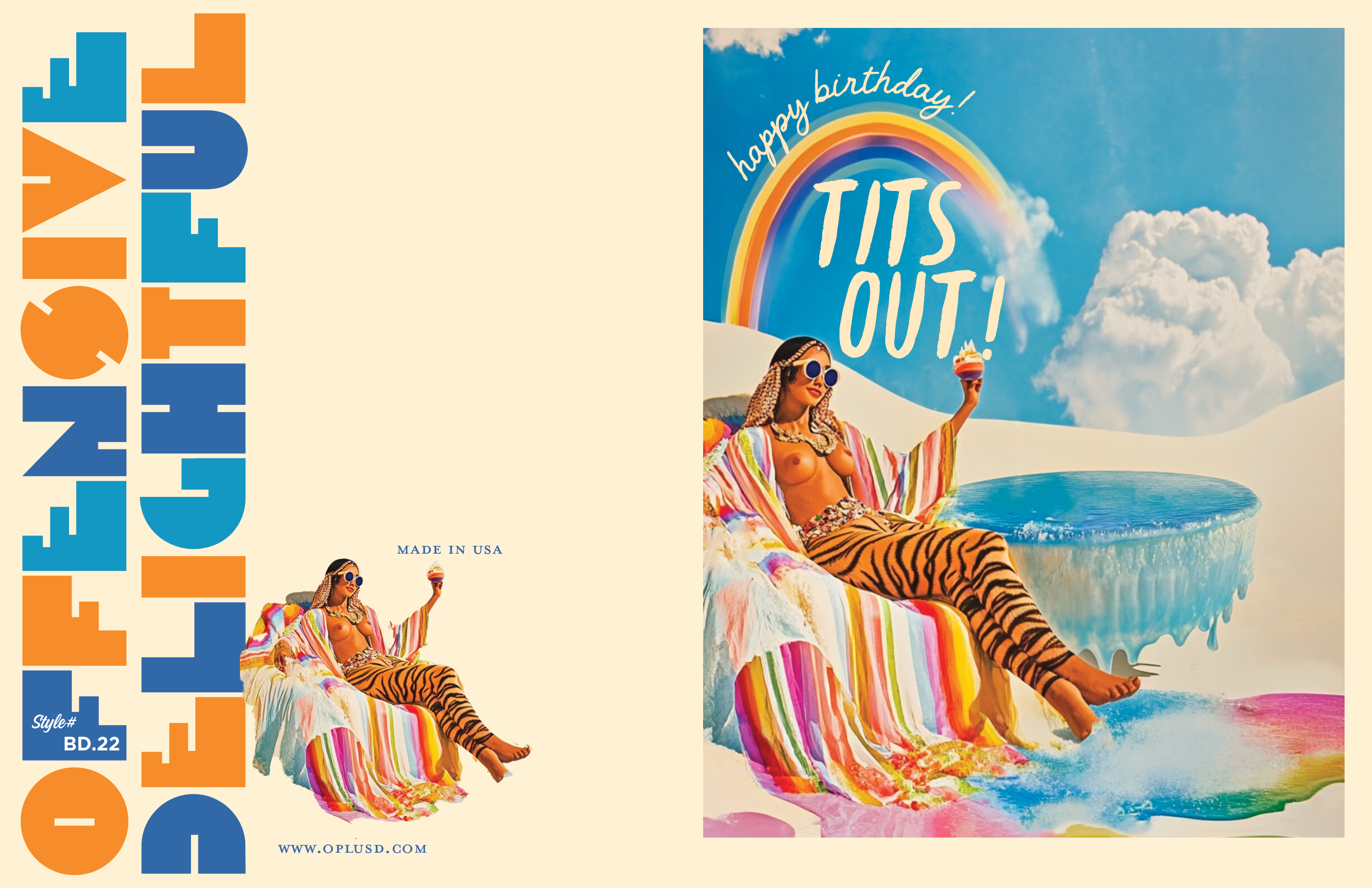 Tits Out! Birthday Card
