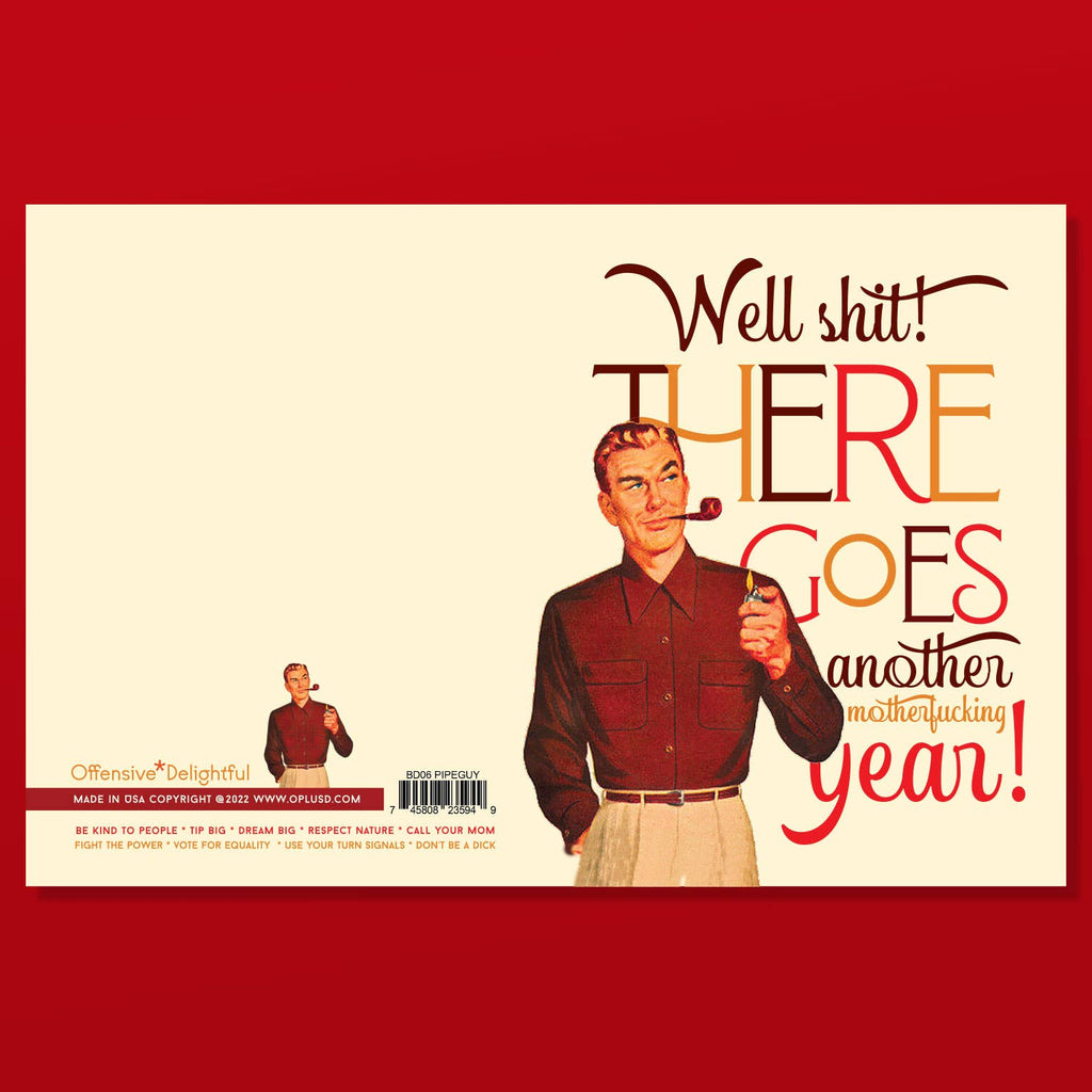 Pipe Man Greeting Card