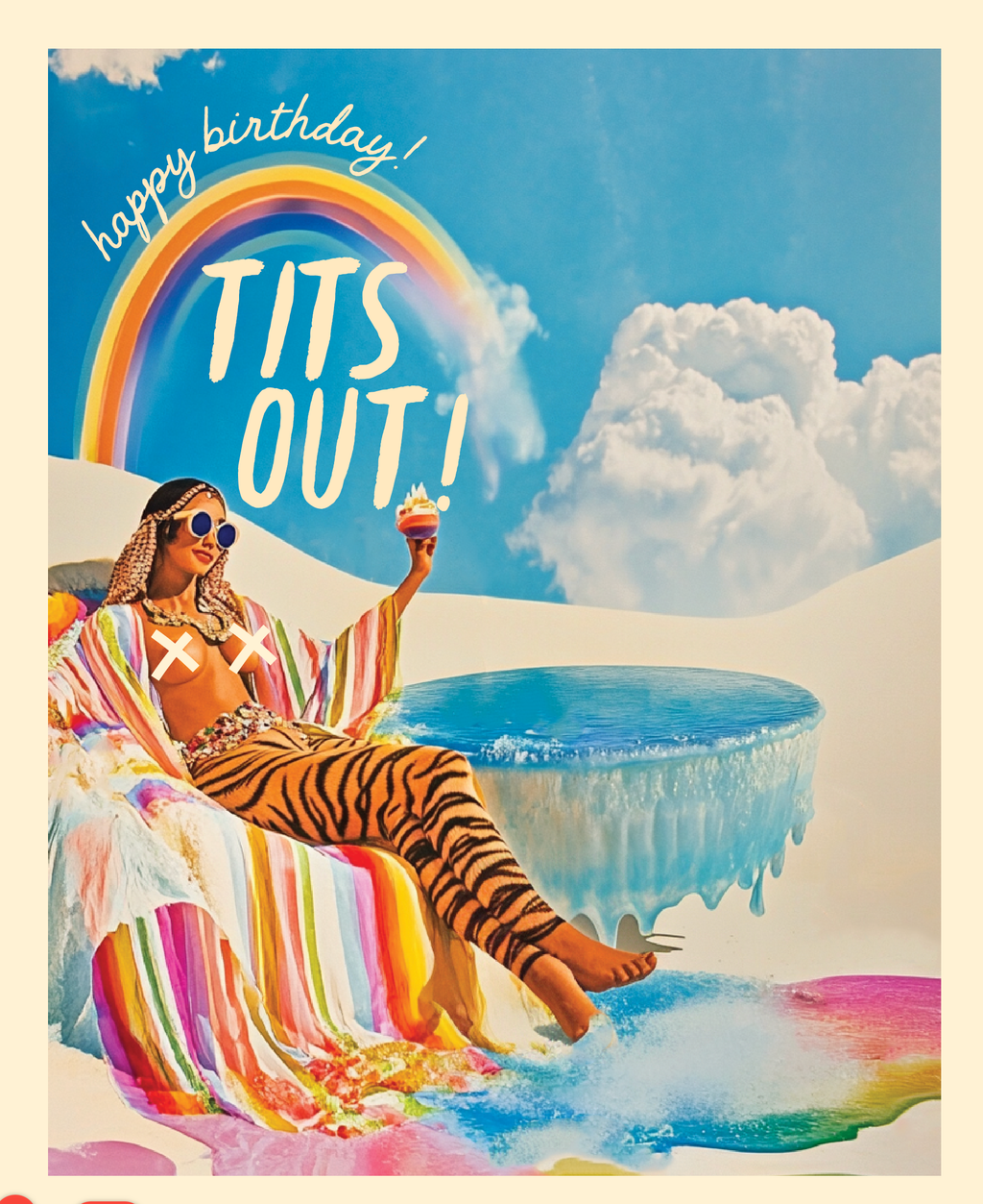 Tits Out! Birthday Card