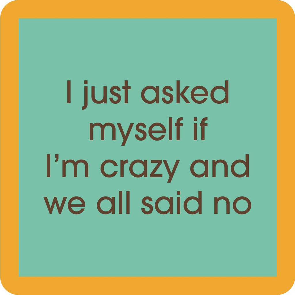 COASTER Crazy | Funny Party Gift | Home Bar Decor