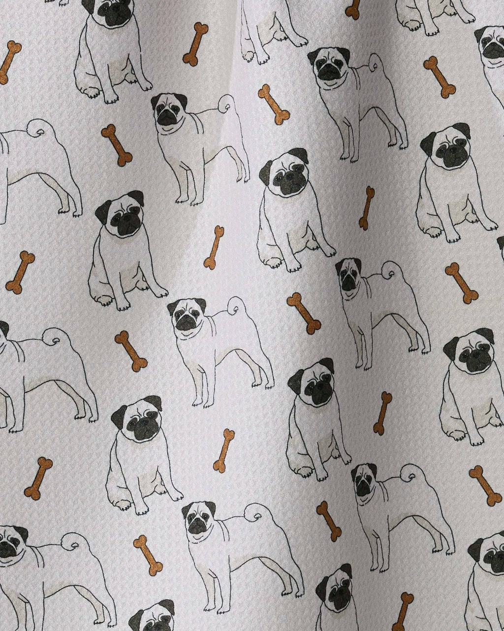 Pug Club Tea Towel