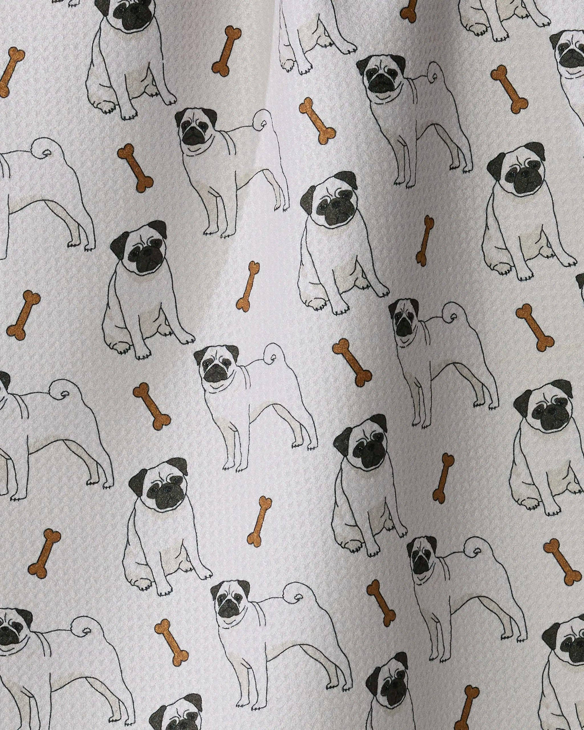 Pug Club Tea Towel