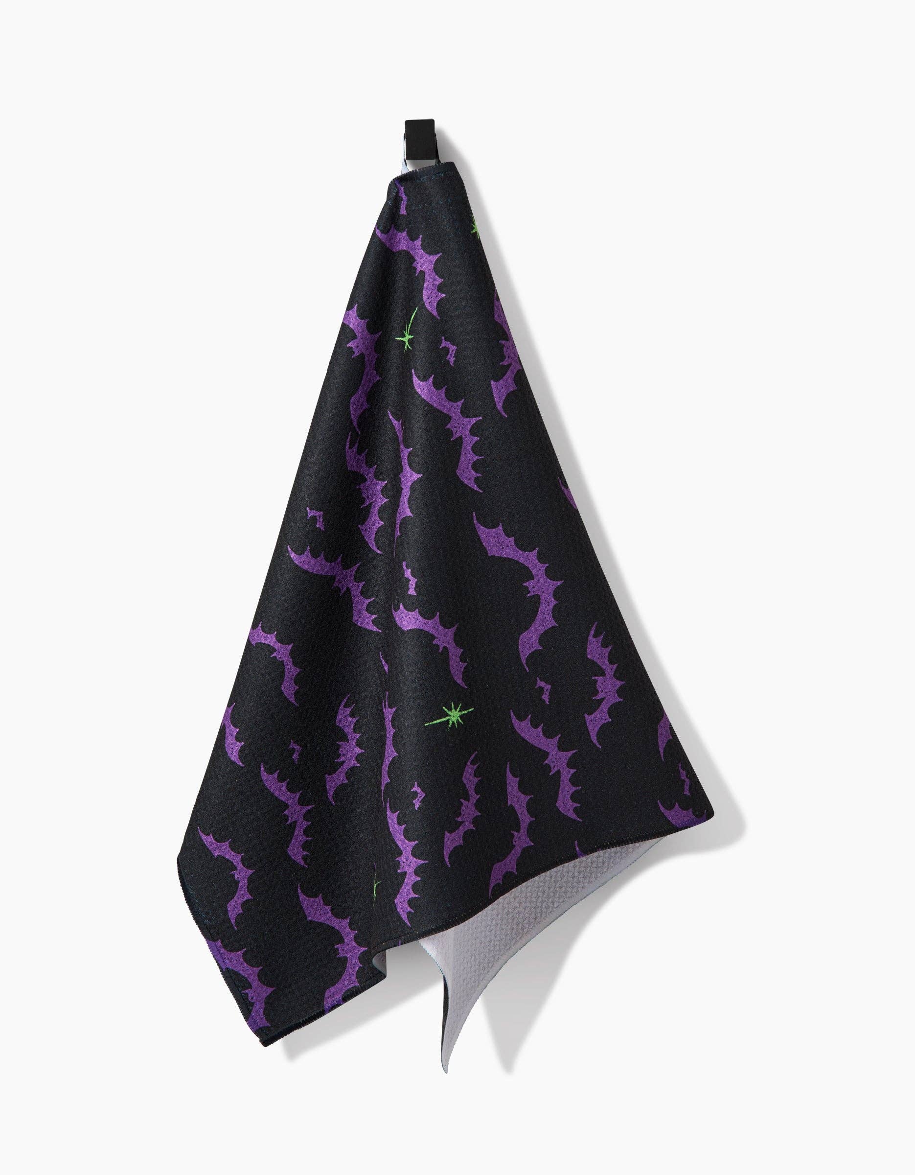 Dark Night Bats Tea Towel