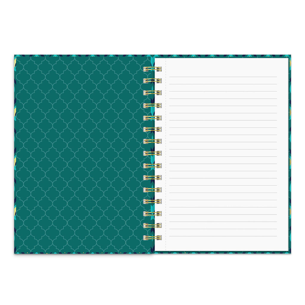 Cascading Plumes Oliver Notebook with Pen Pocket