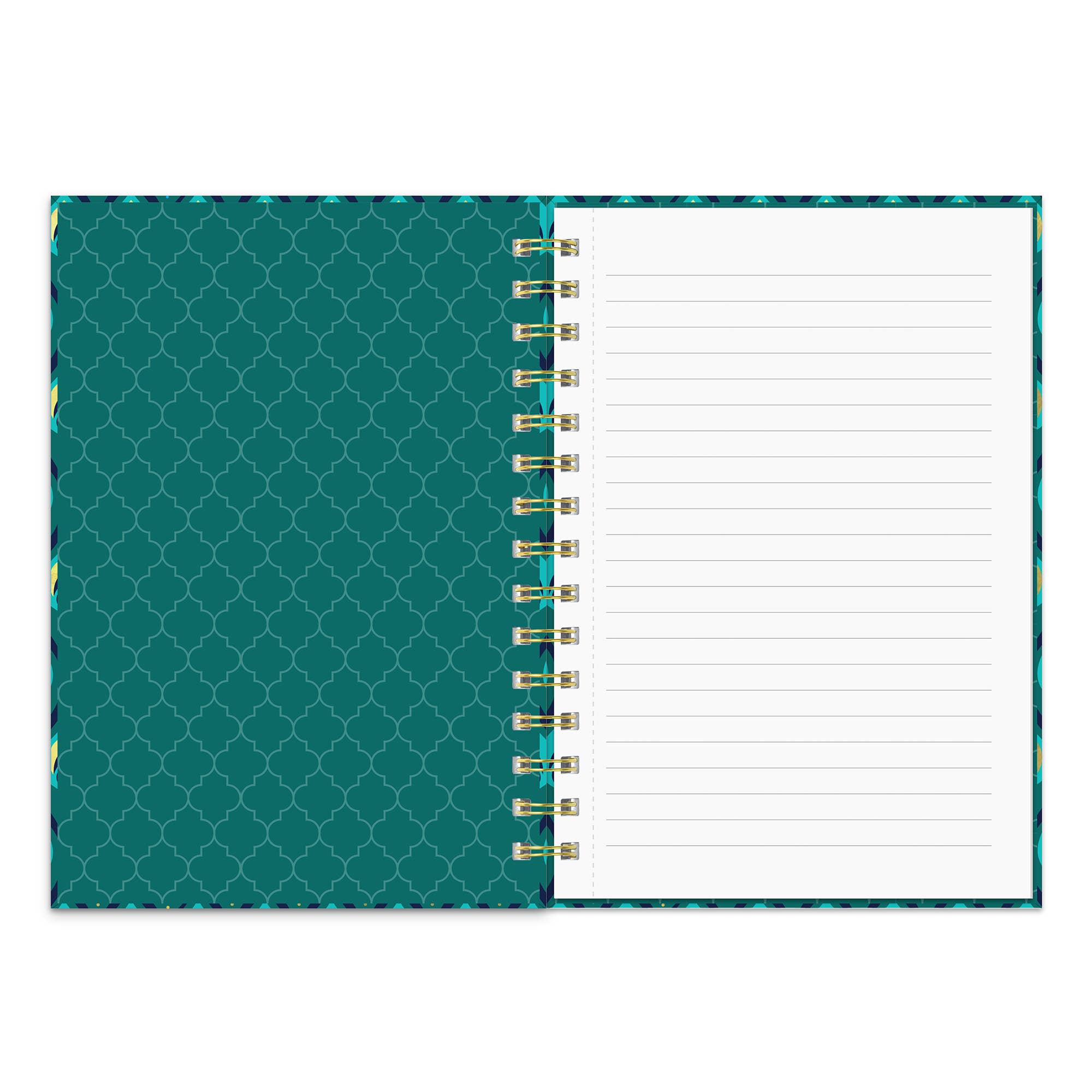 Cascading Plumes Oliver Notebook with Pen Pocket