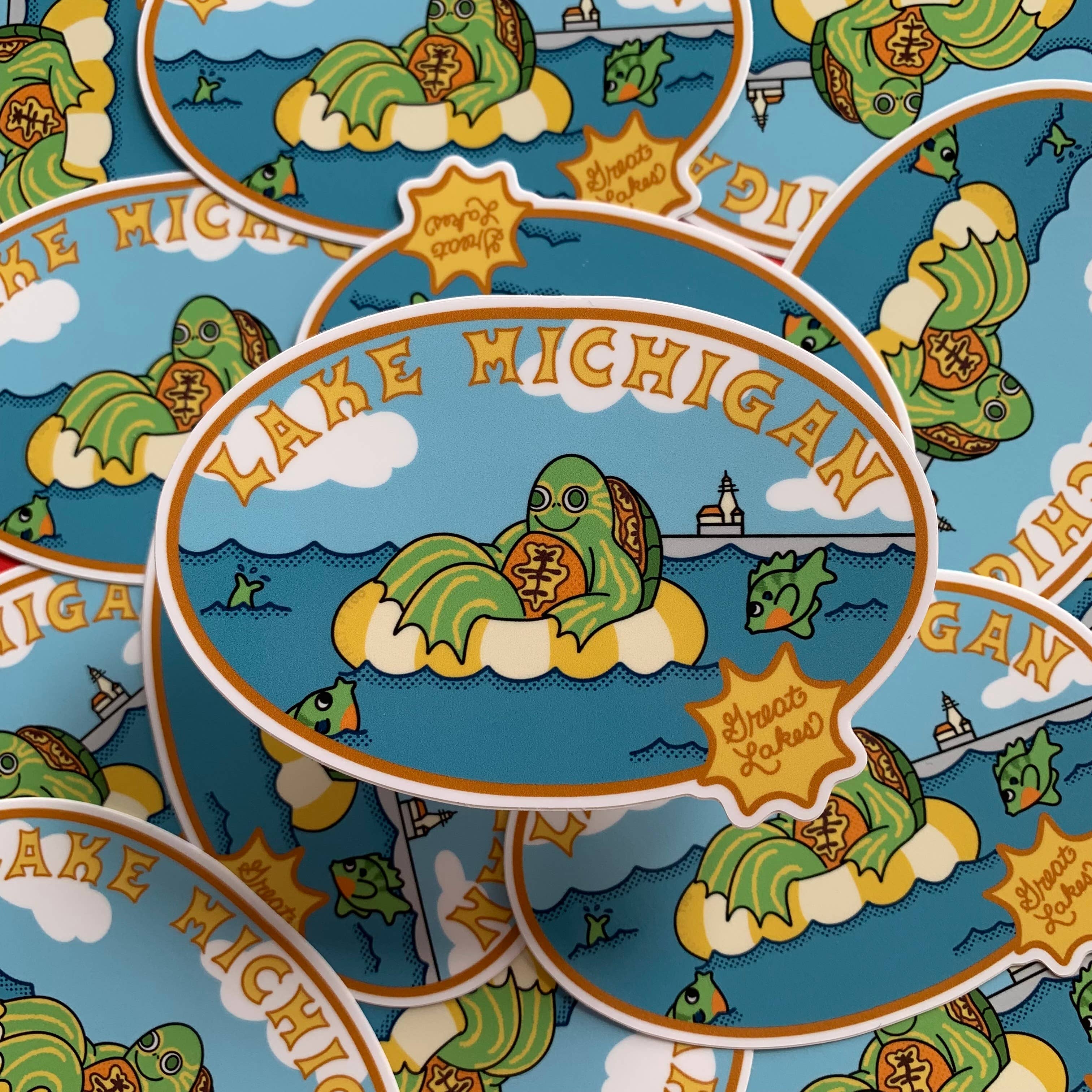 Lake Michigan Great Lakes Sticker