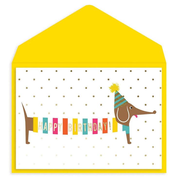 Weiner Dog Birthday Card