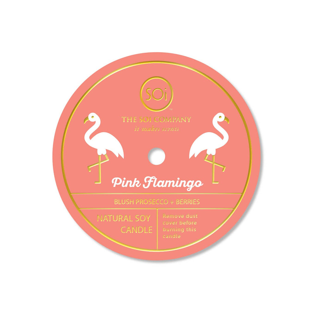 Pink Flamingo 12 oz Confetti Candle