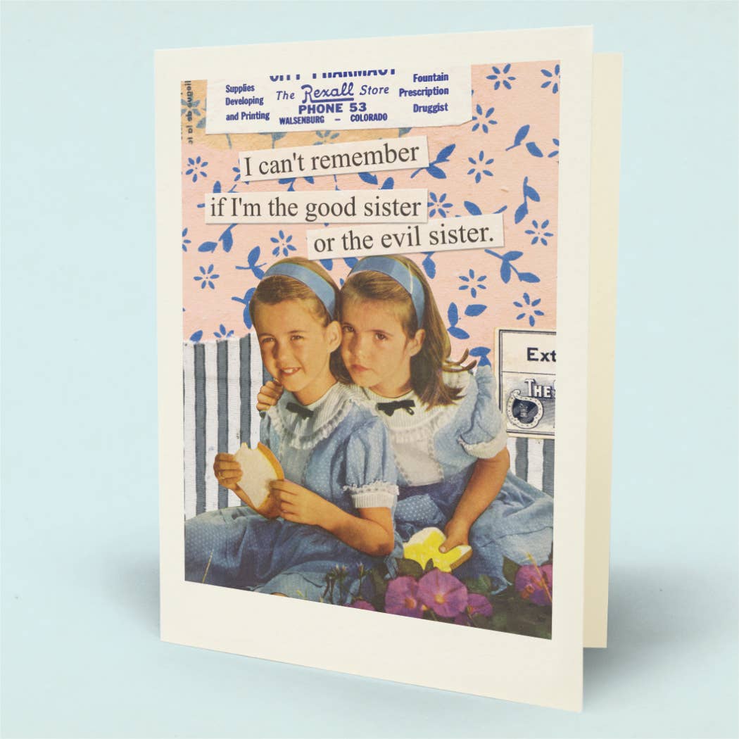 Good Sister Evil Sister Card