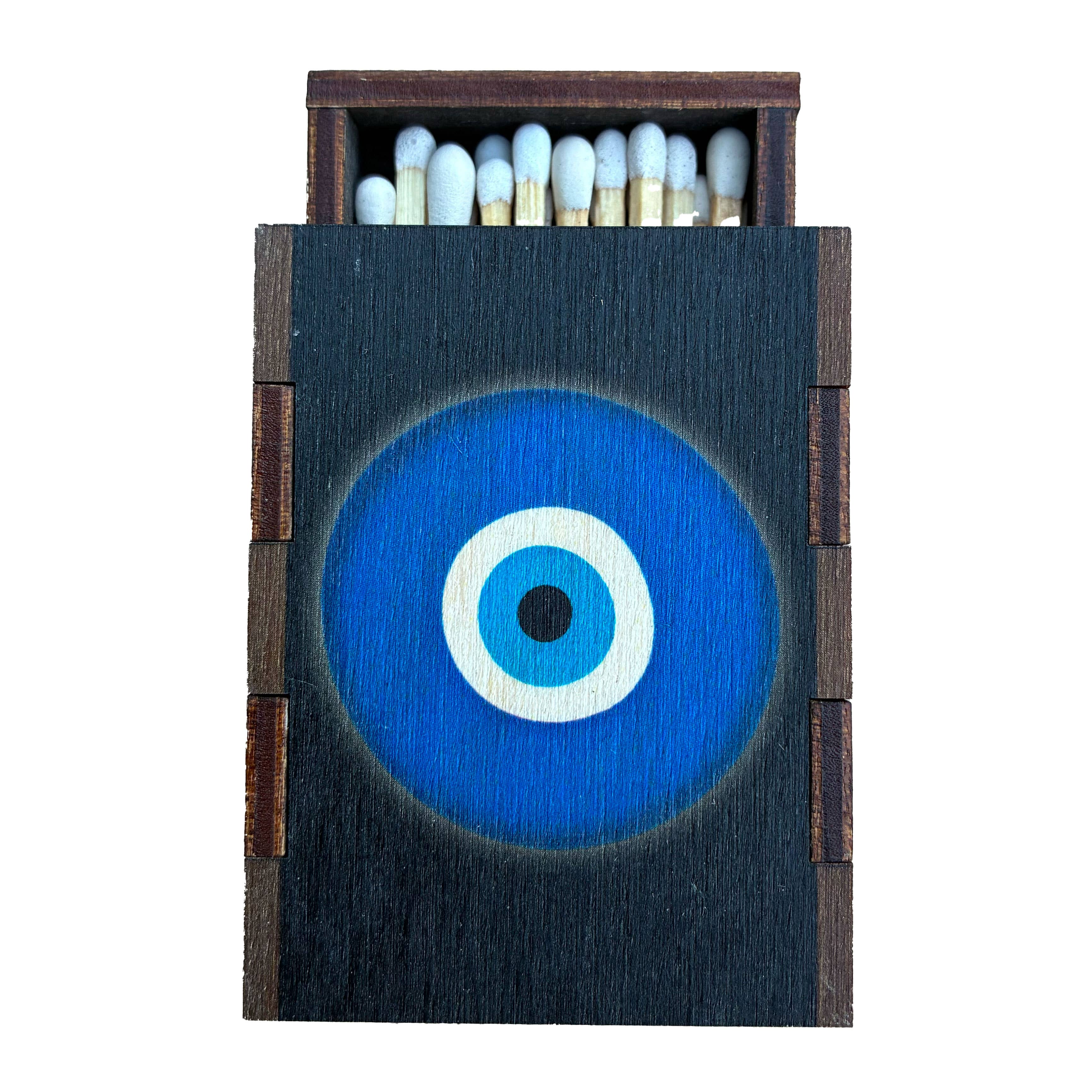 Matches • Evil Eye Wooden Matchboxes• Home Decor for Candles
