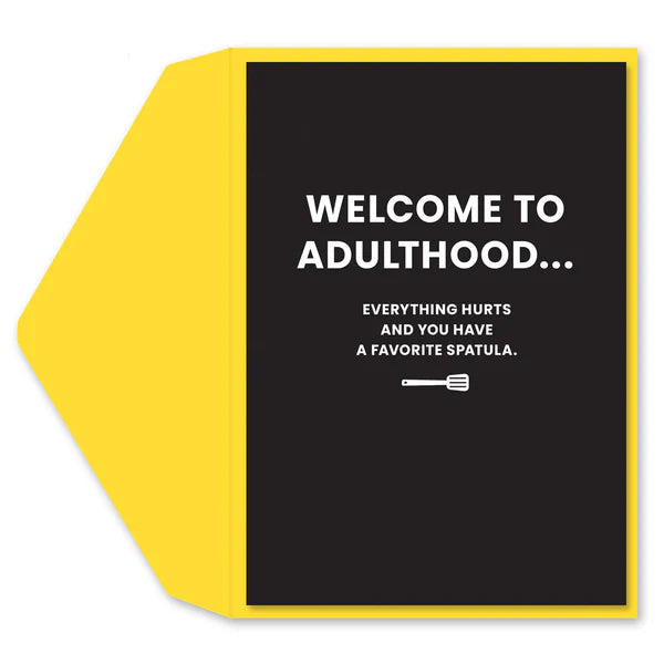 Adulthood Greeting Card