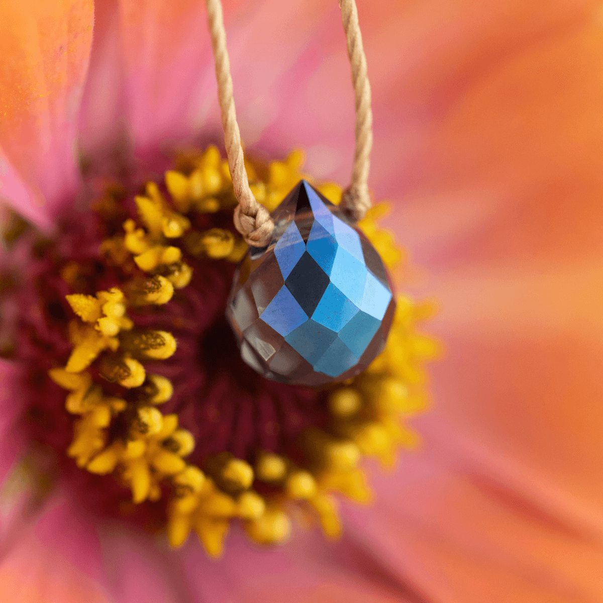 Blooming Blue Mystic Crystal Necklace for Beautiful Mom