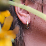 Tiger's Eye Hoops