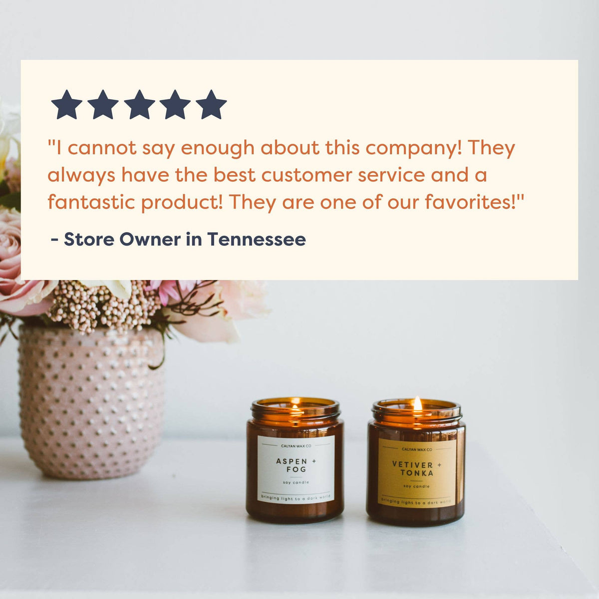 Oakmoss + Amber - Mini Amber Jar Soy Candle