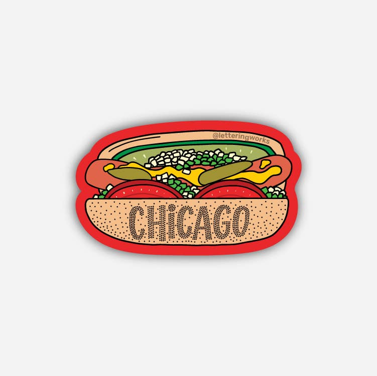 Mini Chicago Hot Dog Sticker