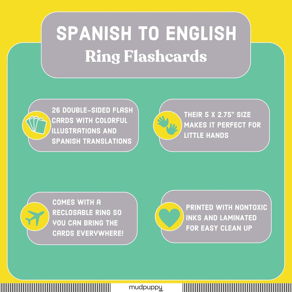 Ring Flash Cards - Spanish to English