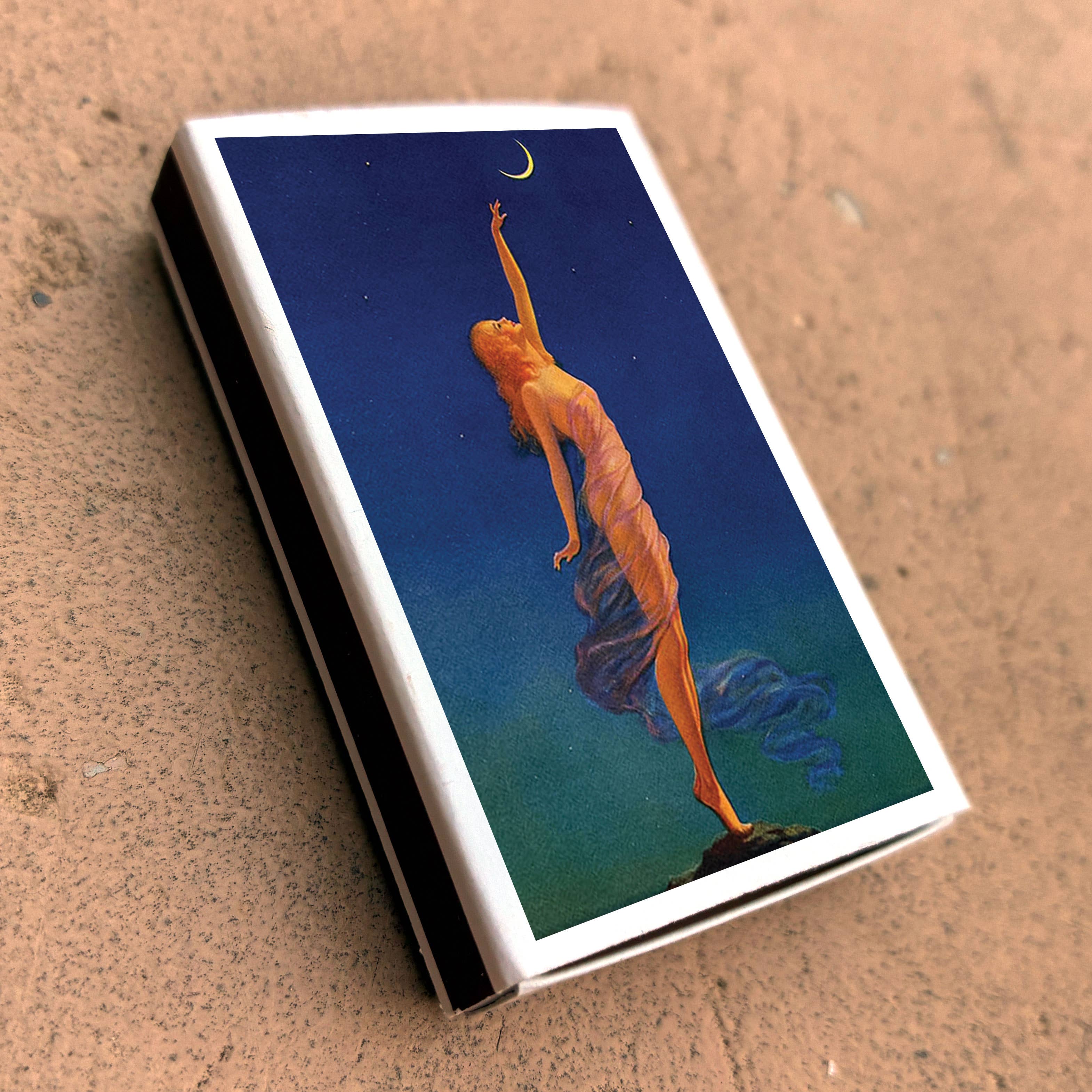 Matches • Art • Reach for the Moon • Home Decor for Candles