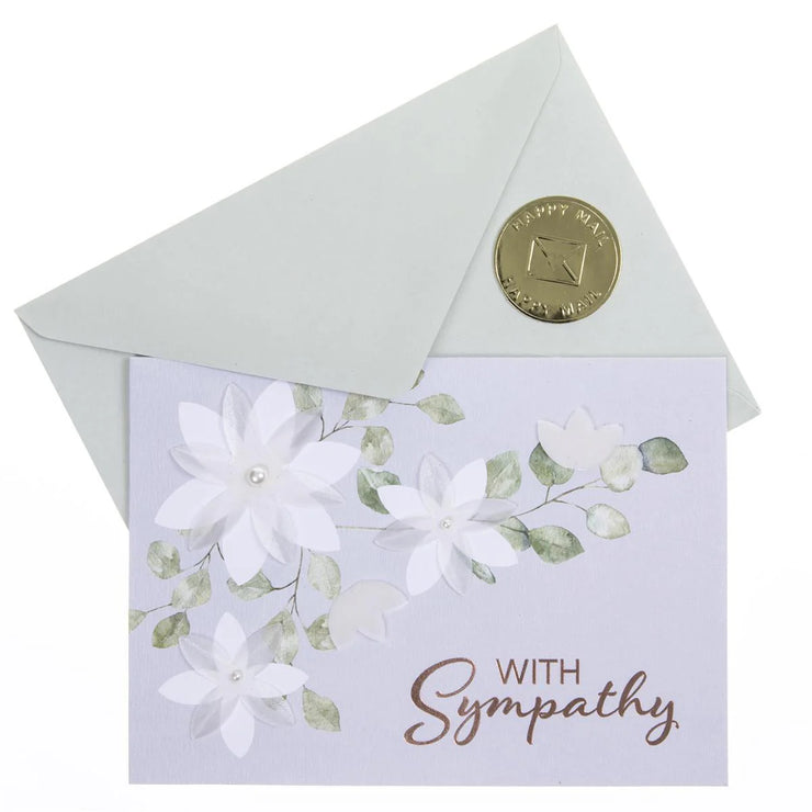 Sympathy With Flower card