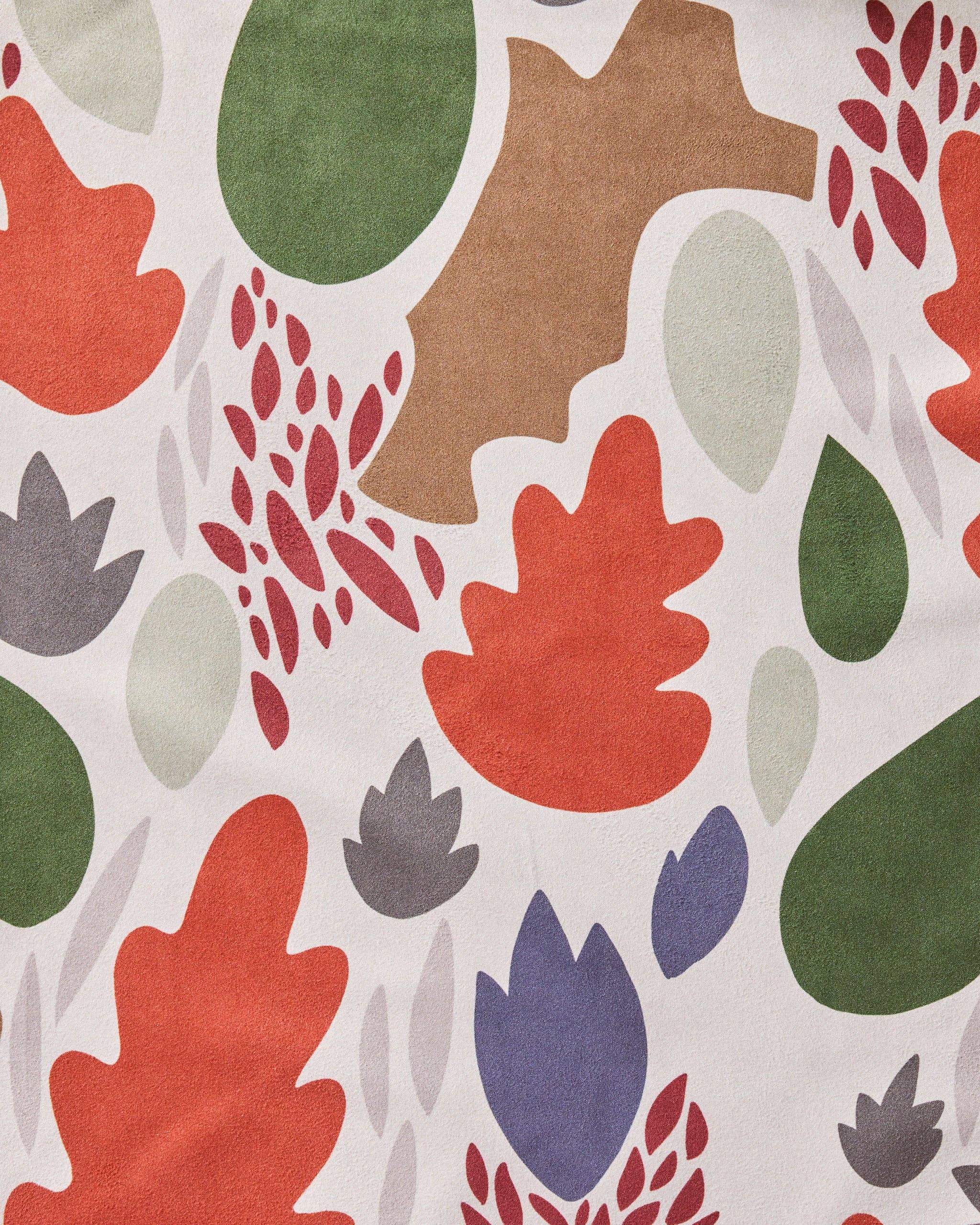 Cut Paper Leaves Cream Dinner Napkins