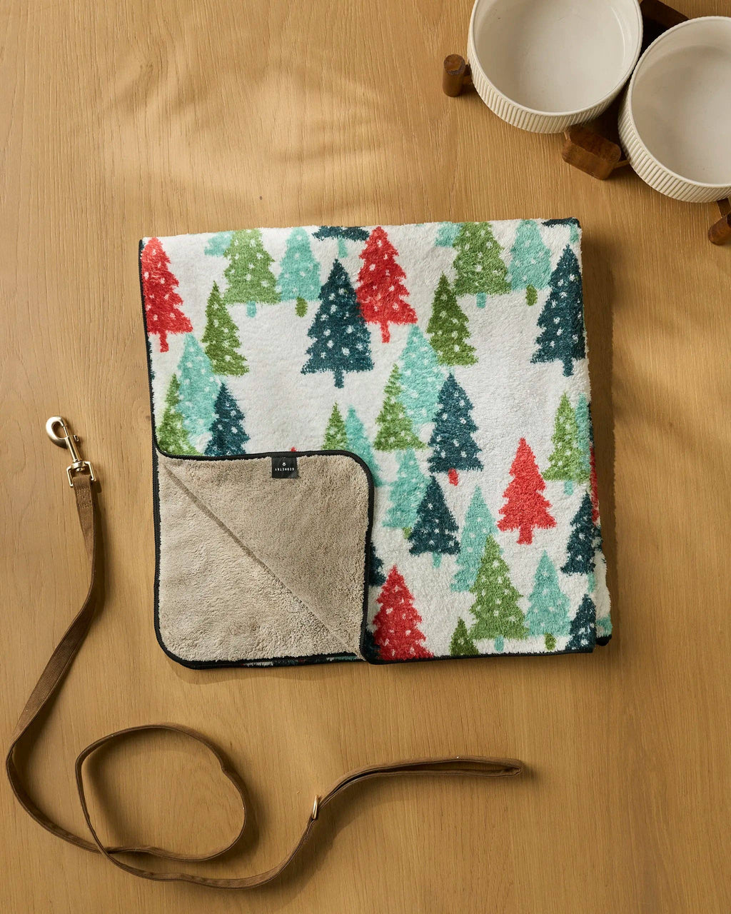 Pine Parade Plush Dog Towel - Holiday 2026
